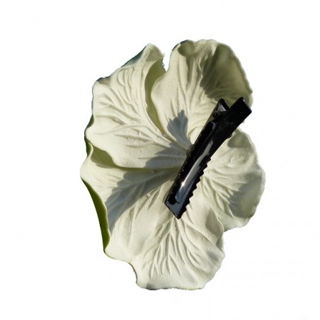 Barrette à cheveux Hibiscus vert