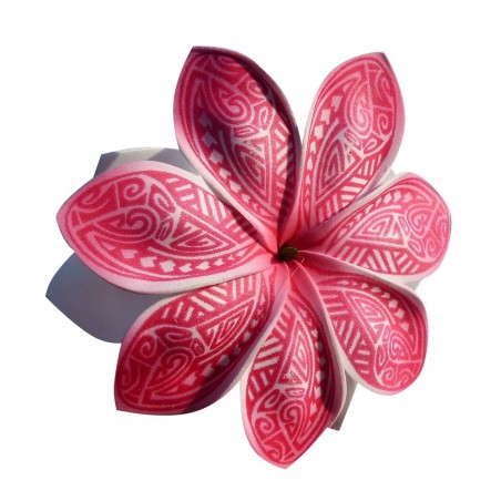 Pinces à cheveux croco fleurs Tatouage Maori