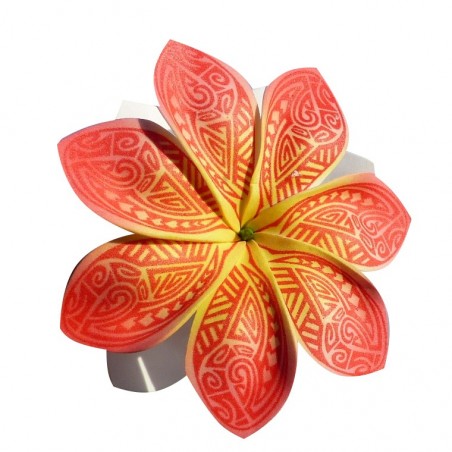 Pinces à cheveux croco fleurs Tatouage Maori