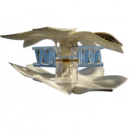 Pinces à cheveux croco fleurs Tatouage Maori