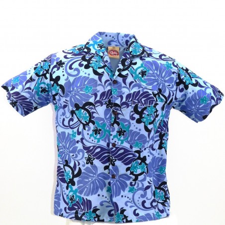 Chemise hawaïenne tortue enfant 