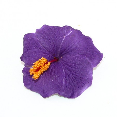 Barrette à cheveux Hibiscus Violet