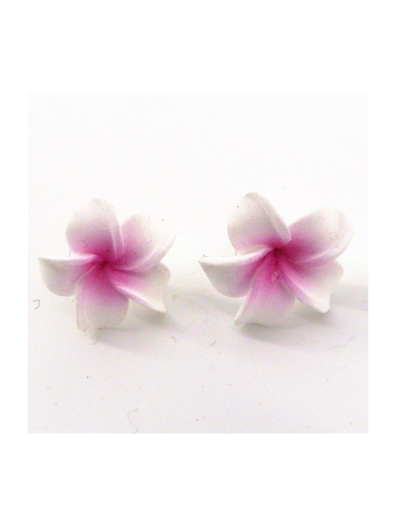 PETITE BOUCLE D'OREILLE frangipane viollette
