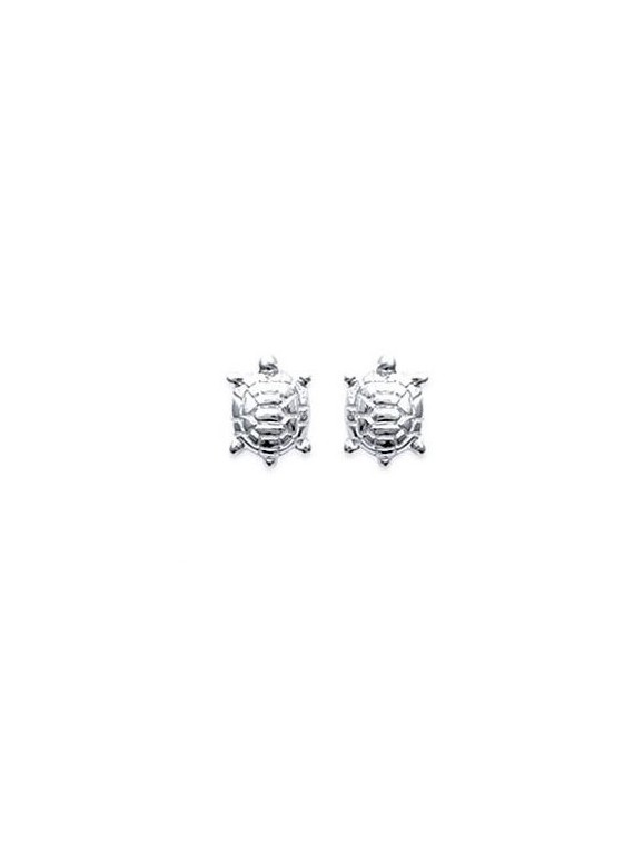 Petite boucle tortue argent