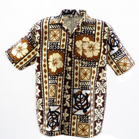 Chemise Hawaïenne Modern Tapa