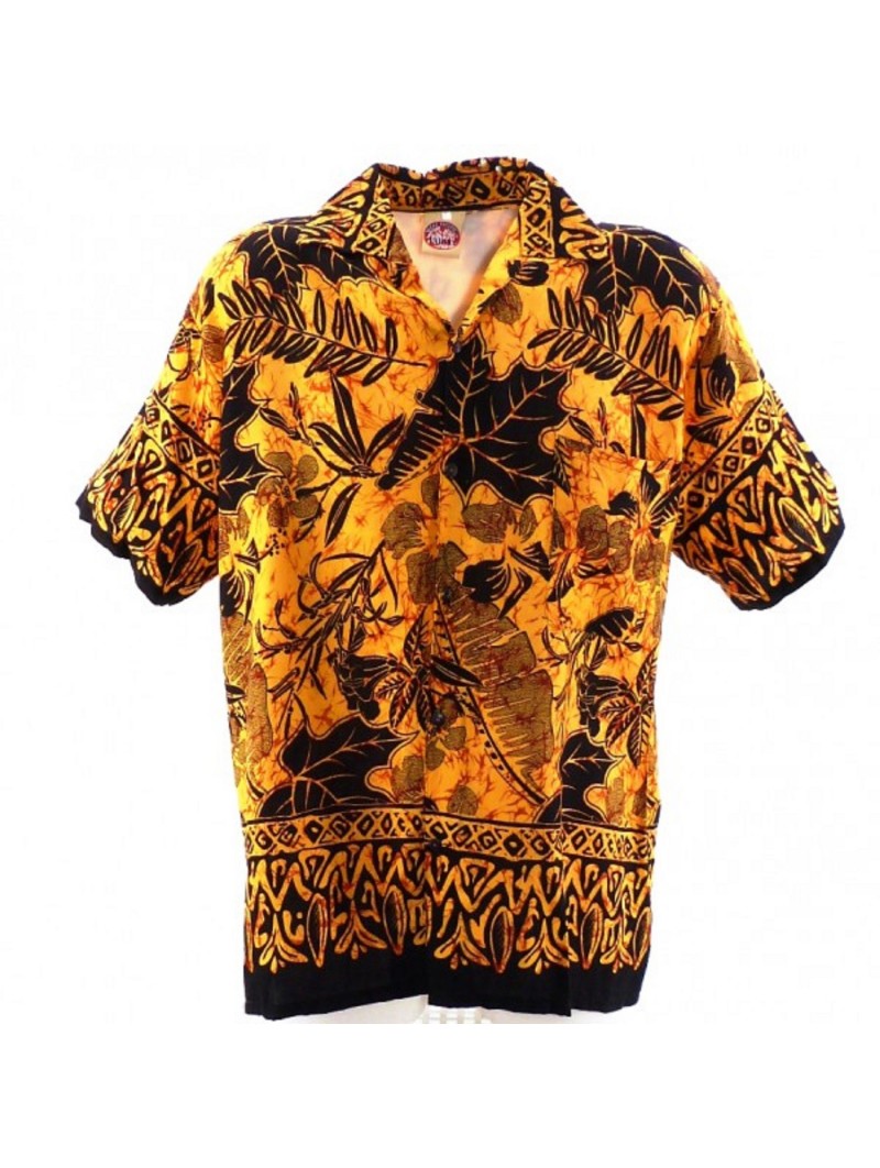 Chemise hawaïenne marron Ruapehu