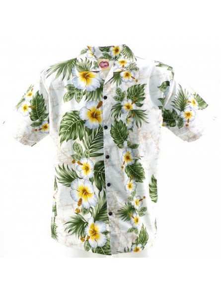 Chemise hawaïenne Frise Hibiscus
