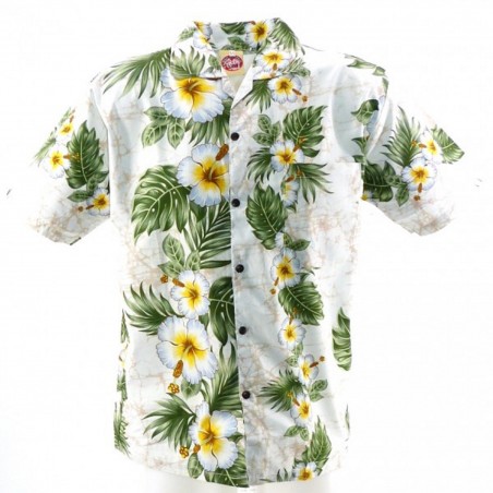 Chemise hawaïenne Frise Hibiscus