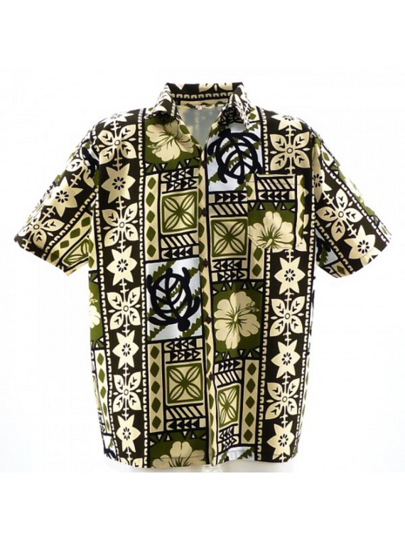 Chemise Hawaïenne Modern Tapa