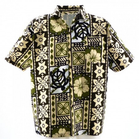 Chemise Hawaïenne Modern Tapa