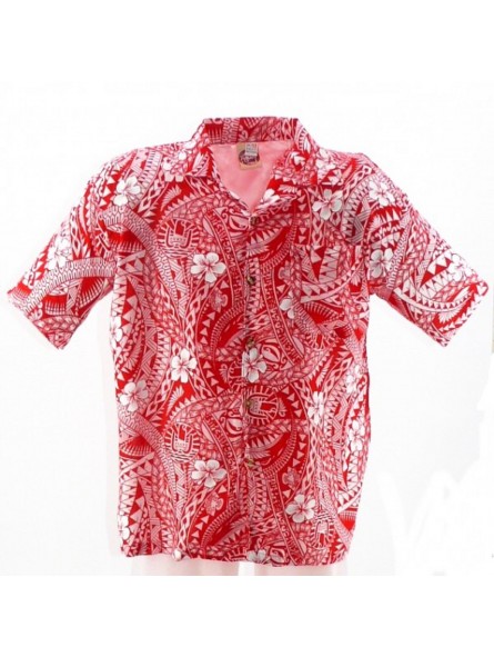 Chemise Hawaïenne polynesian Tattoo