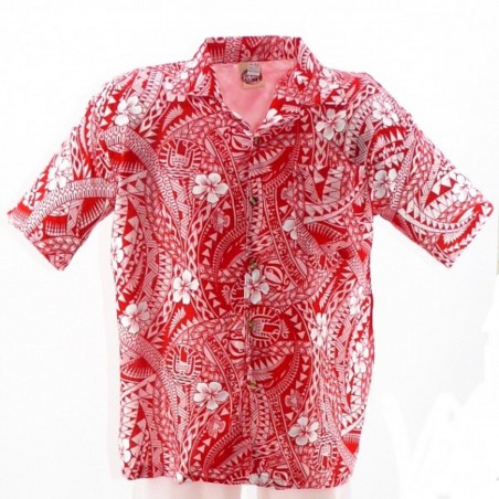 Chemise Hawaïenne polynesian Tattoo