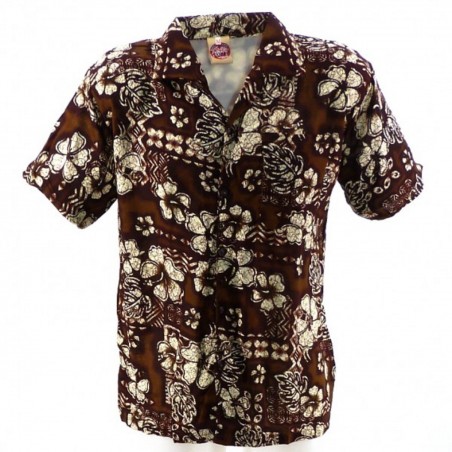 Chemise Hawaïenne TapaHibiscus