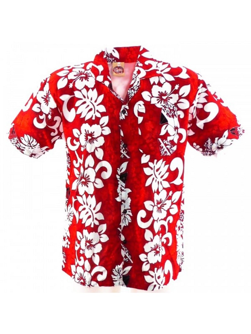 Chemise Hawaïenne tattoo surfing