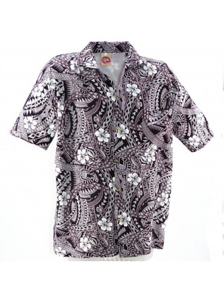 Chemise Hawaïenne polynesian Tattoo