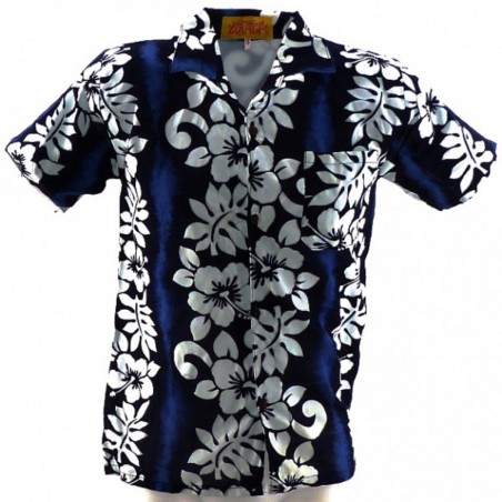 Chemise Hawaïenne hibiscus line enfant