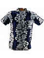 Chemise Hawaïenne hibiscus line enfant