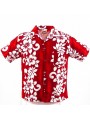 Chemise Hawaïenne hibiscus line enfant