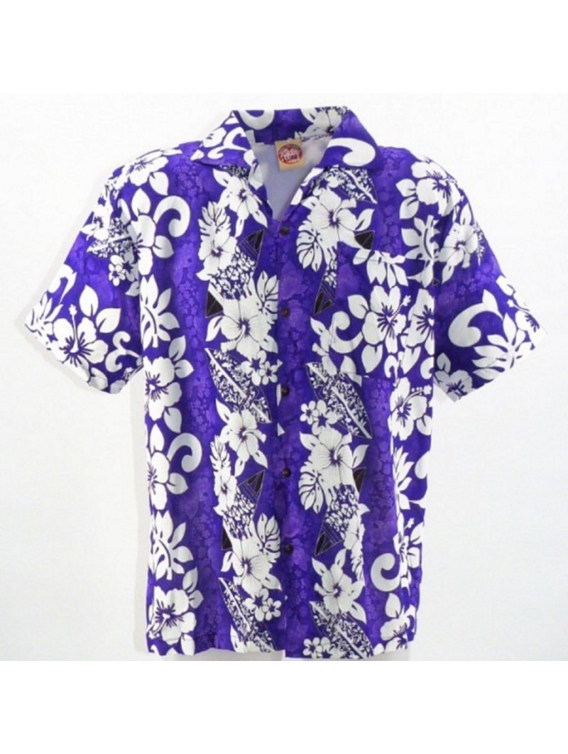 Chemise Hawaïenne tattoo surfing