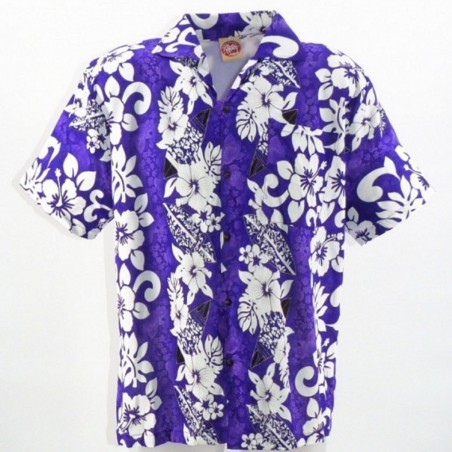 Chemise Hawaïenne tattoo surfing