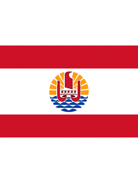 Autocollant drapeau Polyénsien Autocollant drapeau Polyénsien