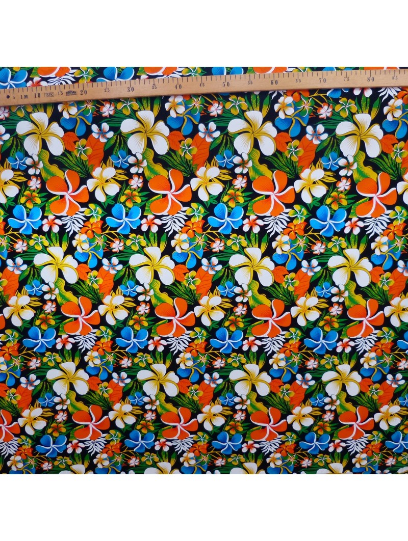 Tissu parreterre de frangipane