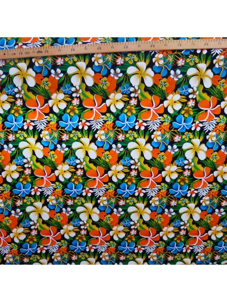 Tissu parreterre de frangipane