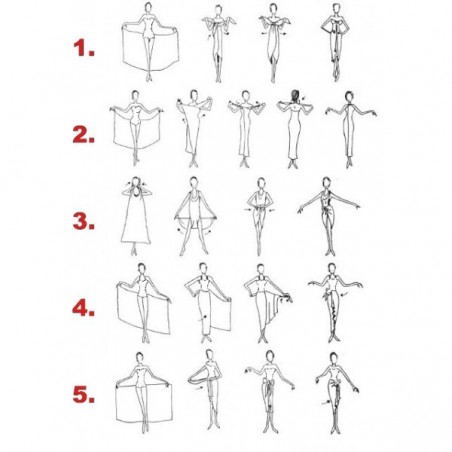 Paréo enfant champs d'hibiscus