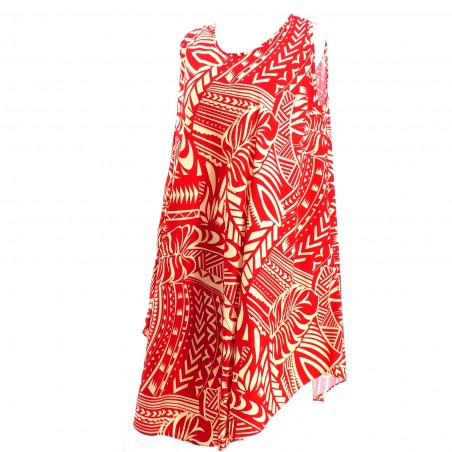 Robe tunique grande taille tatuage polynésien