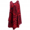 Robe tunique grande taille tatouage polynésien