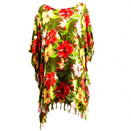 Tunique Femme Champrs d'hibiscus