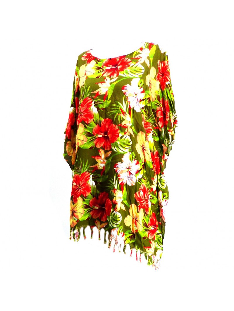 Tunique Femme Champrs d'hibiscus