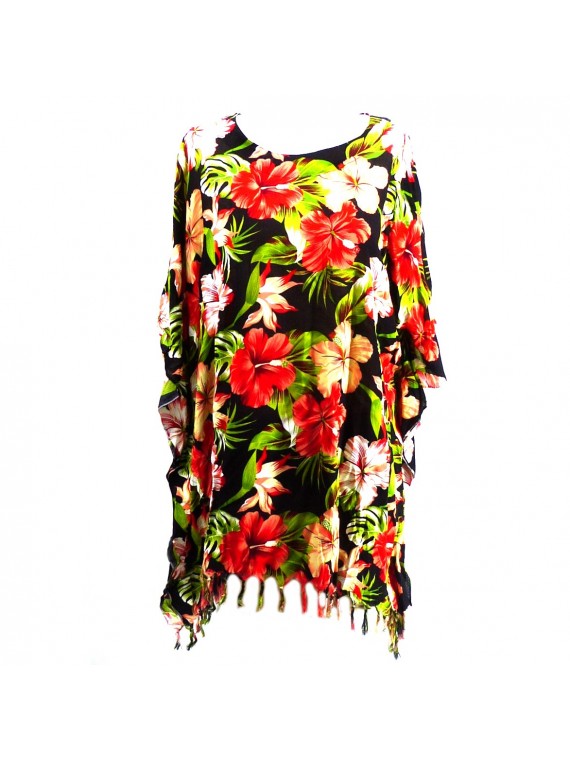 Tunique Femme Champrs d'hibiscus