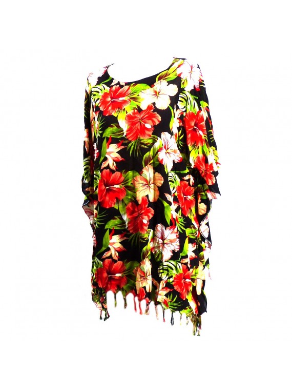Tunique Femme Champrs d'hibiscus