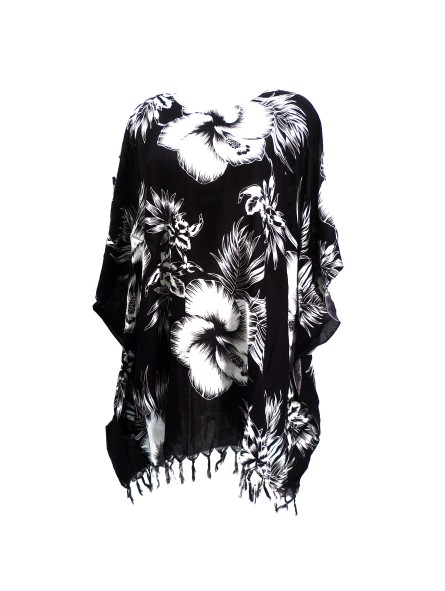 Tunique monochrome noire Femme