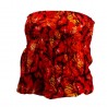 Bustier rouge orangé froncé femme Butterfly