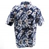 Chemise Hawaïenne bleu Moho