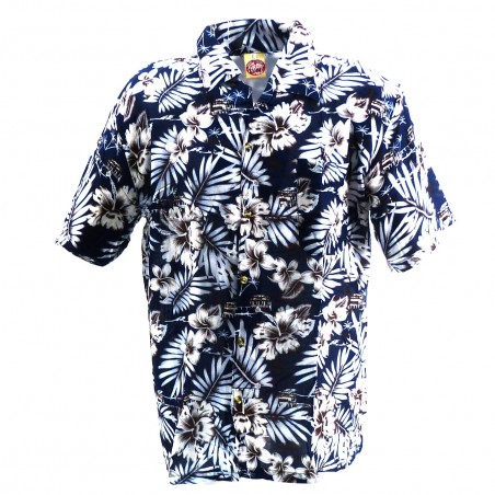 Chemise Hawaïenne bleu Moho