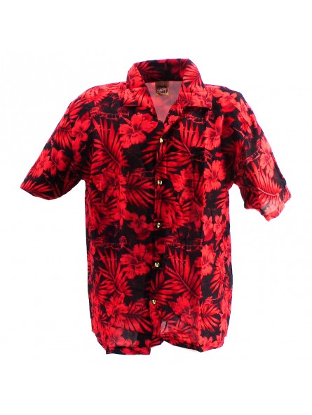 Chemise Hawaïenne bleu Moho