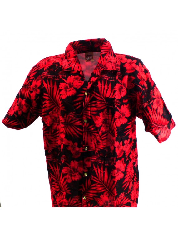 Chemise Hawaïenne bleu Moho