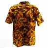 Chemise Hawaïenne marron jaune Moho