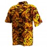 Chemise Hawaïenne marron jaune Moho