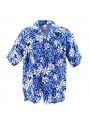 Chemise Hawaïenne bleu tiaré tatouage