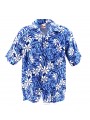 Chemise Hawaïenne bleu tiaré tatouage