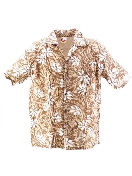 Chemise Hawaïenne rouge tiaré tatouage