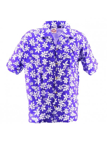 Chemise Hawaïenne violet tiaré