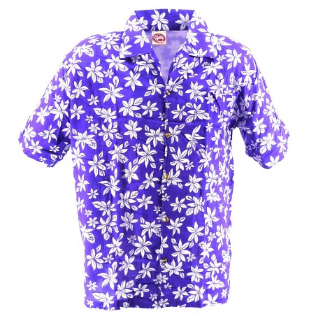 Chemise Hawaïenne violet tiaré