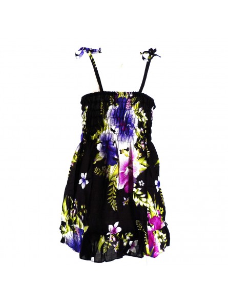 robe enfant noir hibiscus violet robe enfant noir hibiscus violet