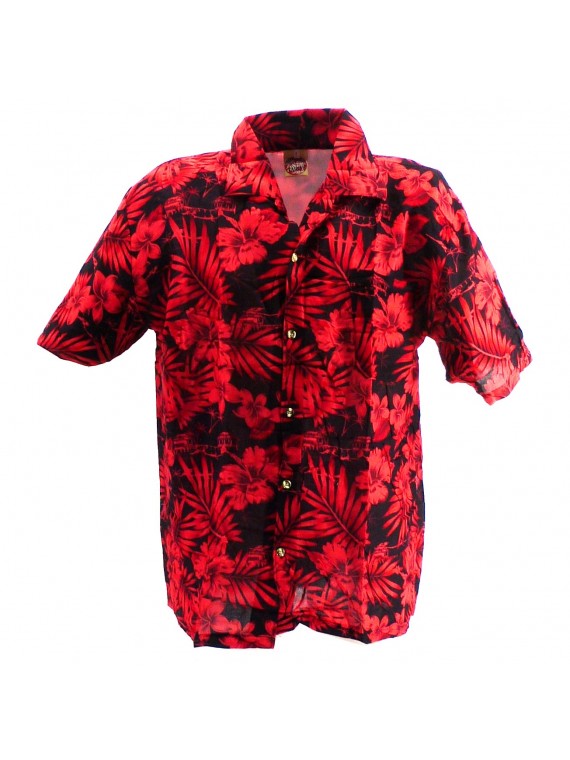 Chemise Hawaïenne bleu Moho