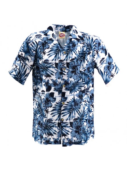 Chemise Hawaïenne blanche Moho Chemise Hawaïenne blanche Moho
